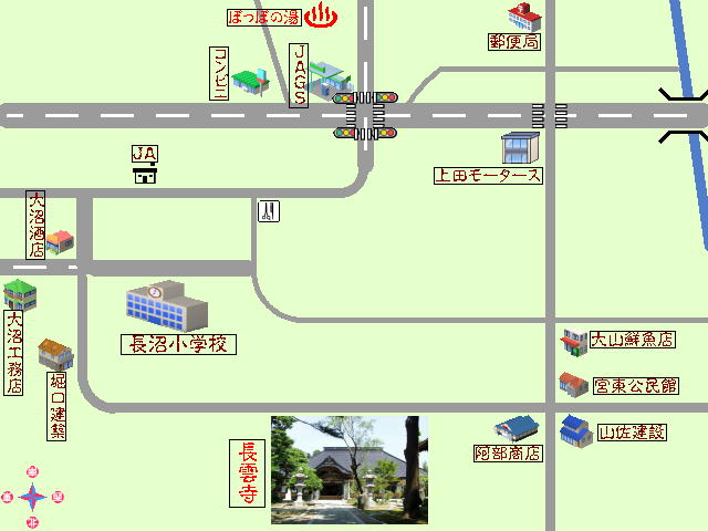 長雲寺周辺地図